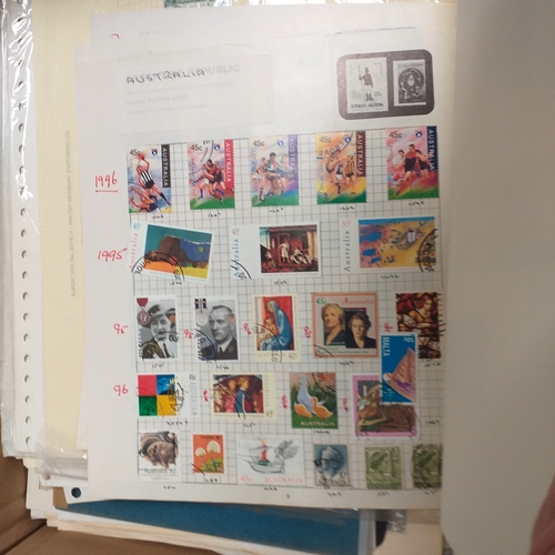 46 - Glory Box - stamps in packets, albums, pages/sheets - allsorts  FDC's/Covers etc.