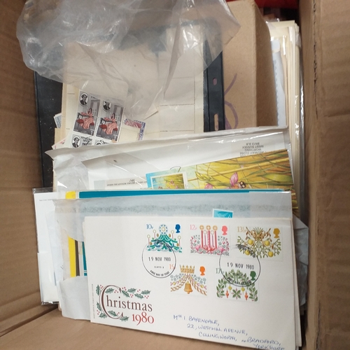 46 - Glory Box - stamps in packets, albums, pages/sheets - allsorts  FDC's/Covers etc.