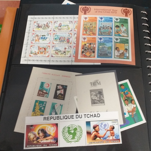 47 - Box containing 5 x Lindner Albums packed with world/europe issues mostly unmounted mint (few used) -... 