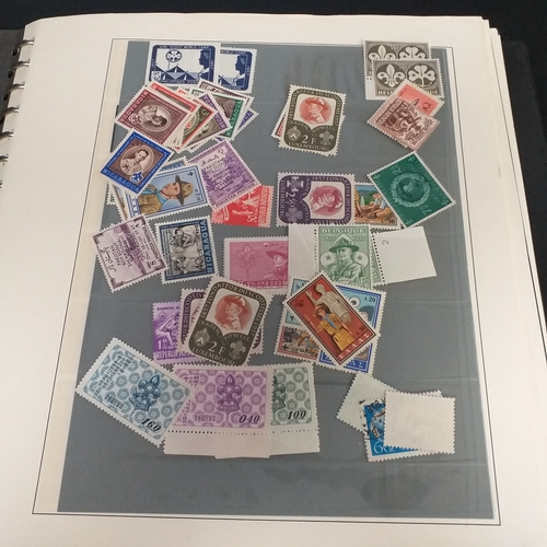 47 - Box containing 5 x Lindner Albums packed with world/europe issues mostly unmounted mint (few used) -... 