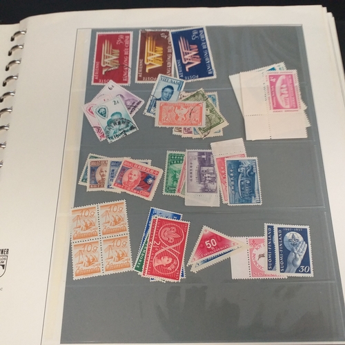 47 - Box containing 5 x Lindner Albums packed with world/europe issues mostly unmounted mint (few used) -... 
