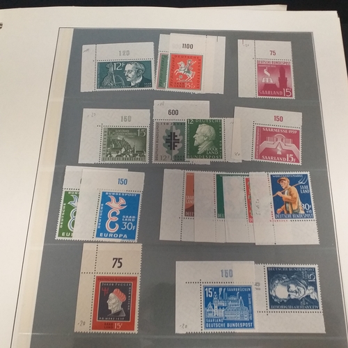 47 - Box containing 5 x Lindner Albums packed with world/europe issues mostly unmounted mint (few used) -... 