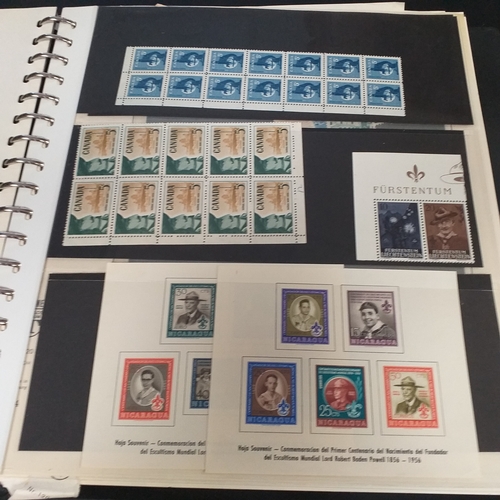 47 - Box containing 5 x Lindner Albums packed with world/europe issues mostly unmounted mint (few used) -... 
