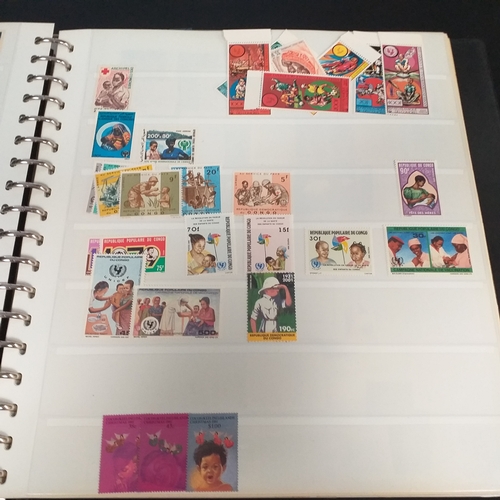 47 - Box containing 5 x Lindner Albums packed with world/europe issues mostly unmounted mint (few used) -... 