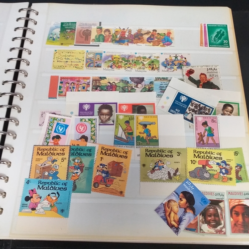 47 - Box containing 5 x Lindner Albums packed with world/europe issues mostly unmounted mint (few used) -... 