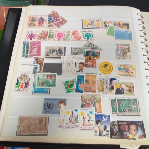 47 - Box containing 5 x Lindner Albums packed with world/europe issues mostly unmounted mint (few used) -... 