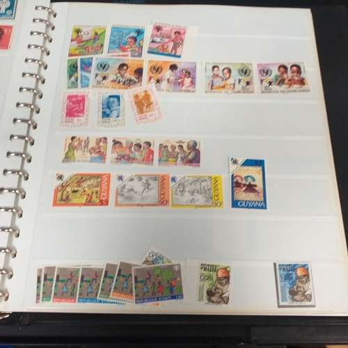 47 - Box containing 5 x Lindner Albums packed with world/europe issues mostly unmounted mint (few used) -... 