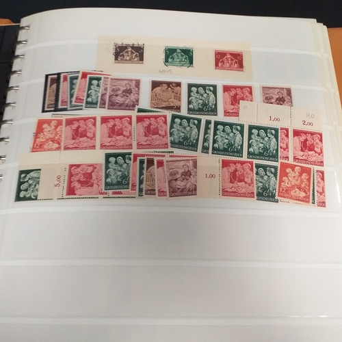 47 - Box containing 5 x Lindner Albums packed with world/europe issues mostly unmounted mint (few used) -... 
