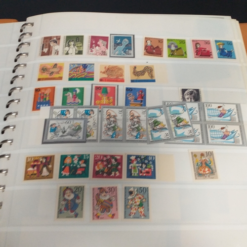 47 - Box containing 5 x Lindner Albums packed with world/europe issues mostly unmounted mint (few used) -... 