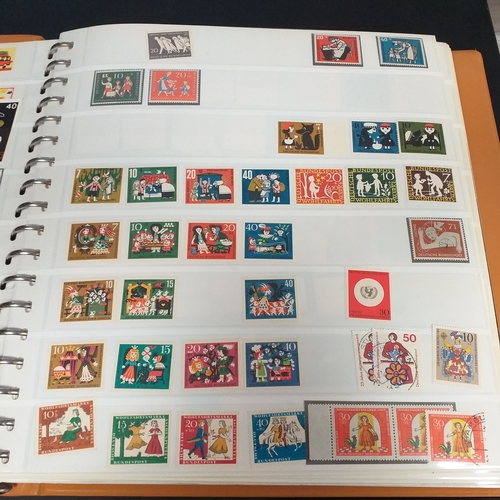 47 - Box containing 5 x Lindner Albums packed with world/europe issues mostly unmounted mint (few used) -... 