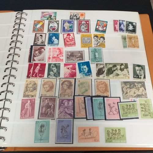 47 - Box containing 5 x Lindner Albums packed with world/europe issues mostly unmounted mint (few used) -... 