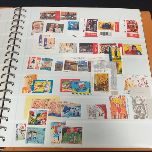 47 - Box containing 5 x Lindner Albums packed with world/europe issues mostly unmounted mint (few used) -... 