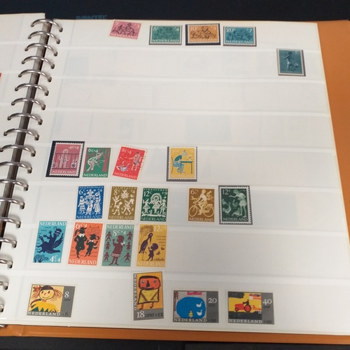 47 - Box containing 5 x Lindner Albums packed with world/europe issues mostly unmounted mint (few used) -... 