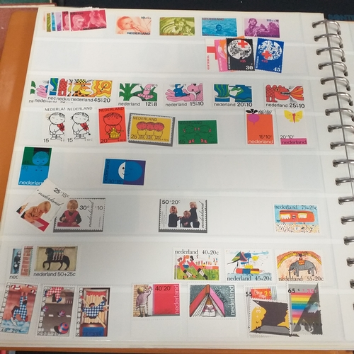 47 - Box containing 5 x Lindner Albums packed with world/europe issues mostly unmounted mint (few used) -... 