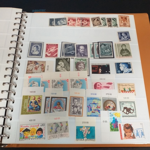 47 - Box containing 5 x Lindner Albums packed with world/europe issues mostly unmounted mint (few used) -... 