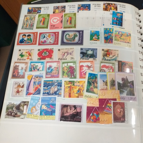 47 - Box containing 5 x Lindner Albums packed with world/europe issues mostly unmounted mint (few used) -... 