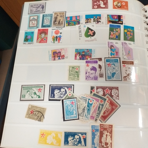 47 - Box containing 5 x Lindner Albums packed with world/europe issues mostly unmounted mint (few used) -... 