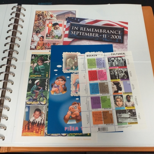 47 - Box containing 5 x Lindner Albums packed with world/europe issues mostly unmounted mint (few used) -... 