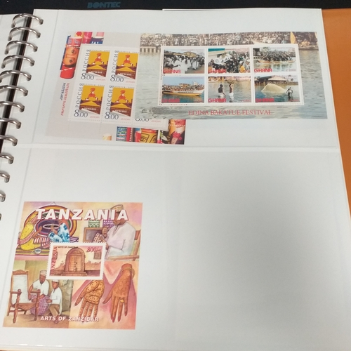 47 - Box containing 5 x Lindner Albums packed with world/europe issues mostly unmounted mint (few used) -... 