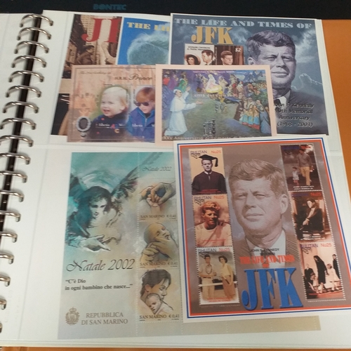 47 - Box containing 5 x Lindner Albums packed with world/europe issues mostly unmounted mint (few used) -... 