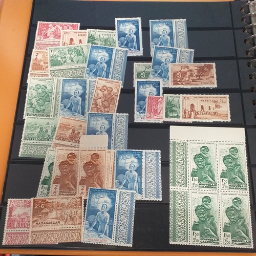47 - Box containing 5 x Lindner Albums packed with world/europe issues mostly unmounted mint (few used) -... 