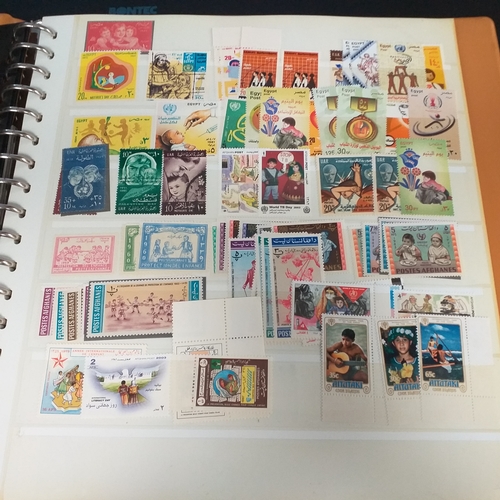 47 - Box containing 5 x Lindner Albums packed with world/europe issues mostly unmounted mint (few used) -... 
