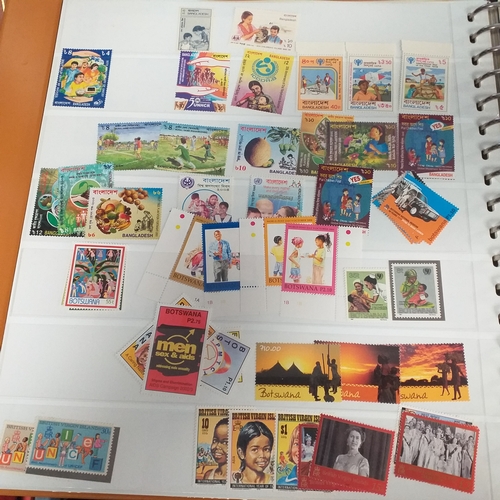 47 - Box containing 5 x Lindner Albums packed with world/europe issues mostly unmounted mint (few used) -... 