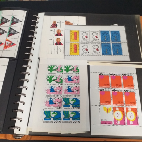 47 - Box containing 5 x Lindner Albums packed with world/europe issues mostly unmounted mint (few used) -... 