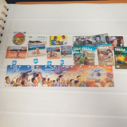 47 - Box containing 5 x Lindner Albums packed with world/europe issues mostly unmounted mint (few used) -... 