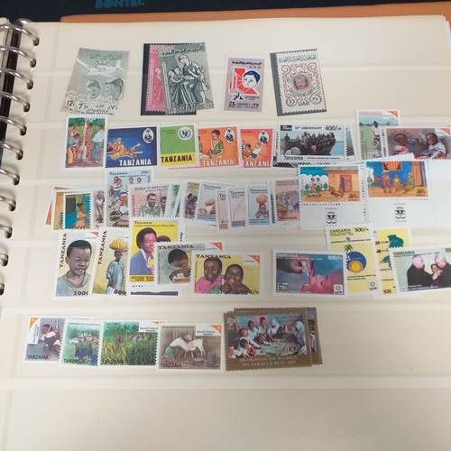 47 - Box containing 5 x Lindner Albums packed with world/europe issues mostly unmounted mint (few used) -... 