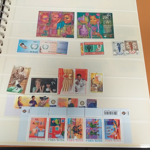 47 - Box containing 5 x Lindner Albums packed with world/europe issues mostly unmounted mint (few used) -... 