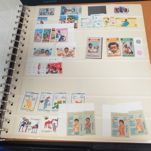 47 - Box containing 5 x Lindner Albums packed with world/europe issues mostly unmounted mint (few used) -... 