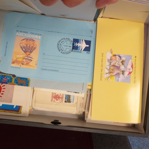 50 - Box file containing Australia includes 1987 year book, 30 plus souvenir and presentation packs plus ... 