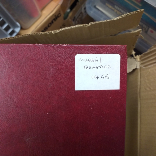 51 - Carton containing 20 stockbooks including Commonwealth, mint W Europe, Malta, Europa, French Colonie... 