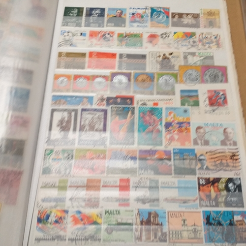 51 - Carton containing 20 stockbooks including Commonwealth, mint W Europe, Malta, Europa, French Colonie... 