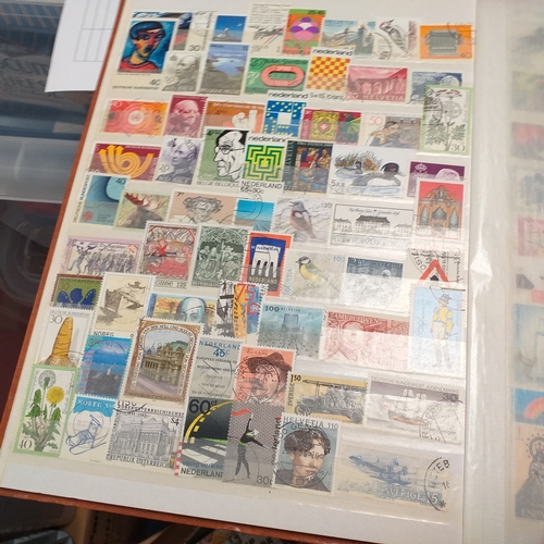 51 - Carton containing 20 stockbooks including Commonwealth, mint W Europe, Malta, Europa, French Colonie... 