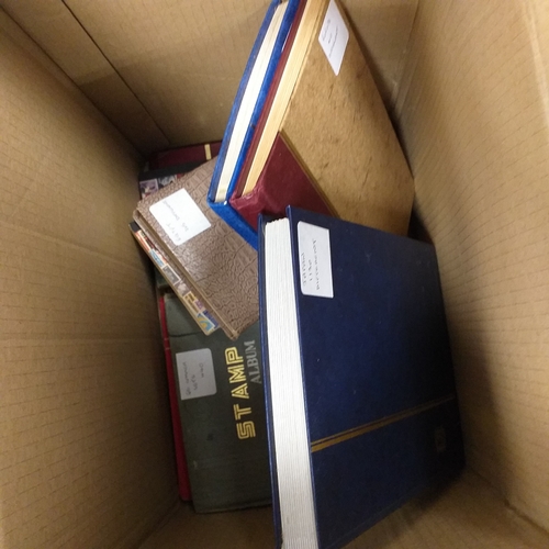 51 - Carton containing 20 stockbooks including Commonwealth, mint W Europe, Malta, Europa, French Colonie... 