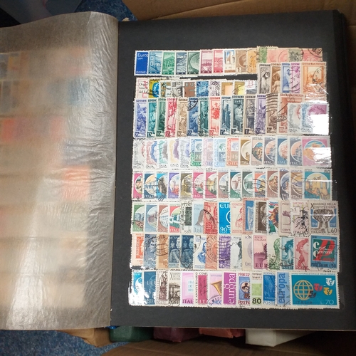54 - Carton containing over 16,000 all different British Commonwealth/Western Europe