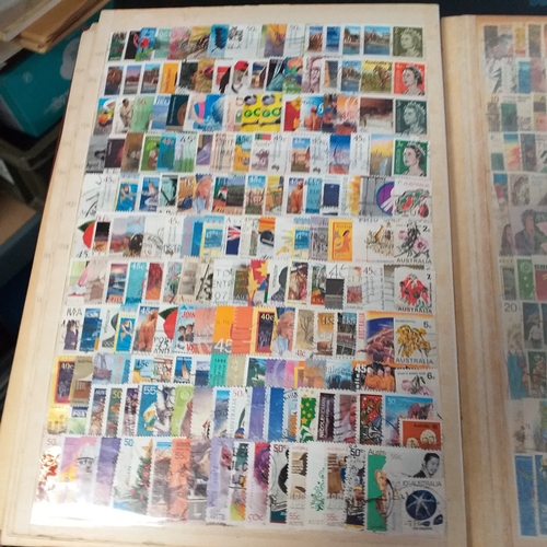 54 - Carton containing over 16,000 all different British Commonwealth/Western Europe