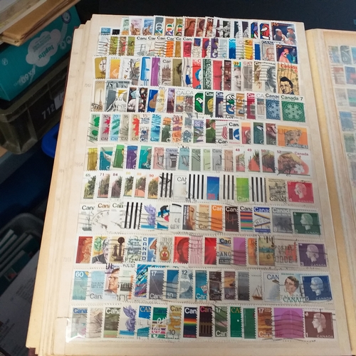 54 - Carton containing over 16,000 all different British Commonwealth/Western Europe
