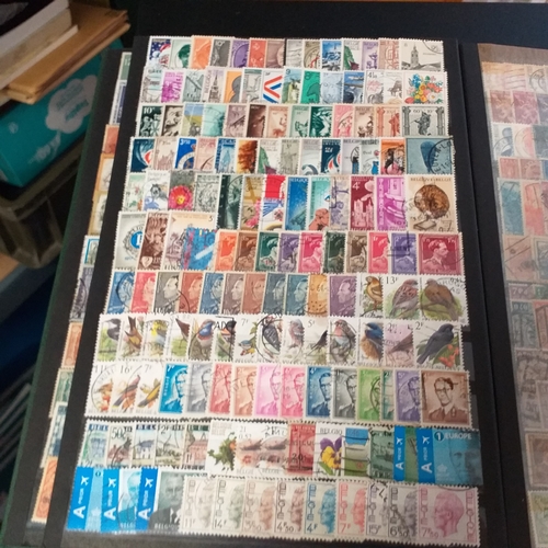 54 - Carton containing over 16,000 all different British Commonwealth/Western Europe