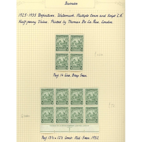 21 - British C/W Q.Vic - GV, mainly Barbados, on album pages priced for sale (100s)  [If no photo is visi... 