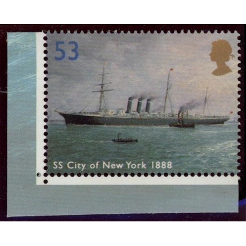 2004 Ocean Liners 53p value error ex Min Sheet. U/M, fine. (SG MS2454 footnote) (see photo)