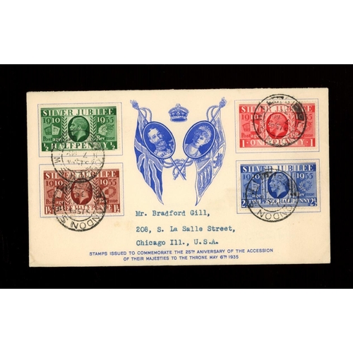 613 - 1935 Silver Jubilee Westminster Stamp Company FDC with London SW1 CDS. Typed address, neatly slit op... 