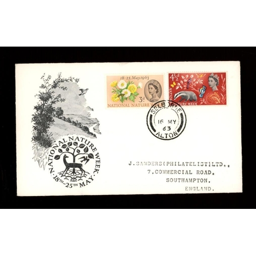 623 - 1963 Nature Week (Ordinary) illustrated FDC with Selborne CDS. Printed address, fine. Cat £140