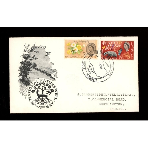 624 - 1963 Nature Week (Phosphor) illustrated FDC with Brownsea Island Poole special H/S. Printed address,... 