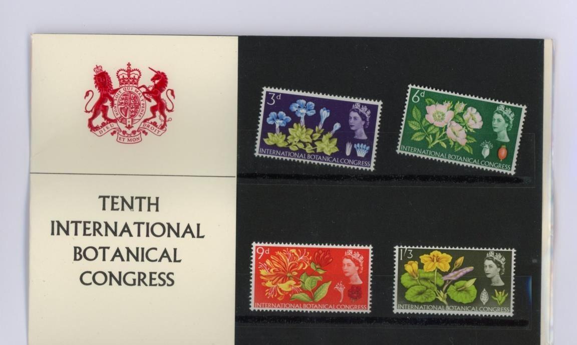 1964 Botanical Congress, original cellophane with usual slight bending ...