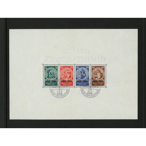 1933 Welfare Fund Miniature Sheet used with special H/S. SG MS525a Cat �15,000