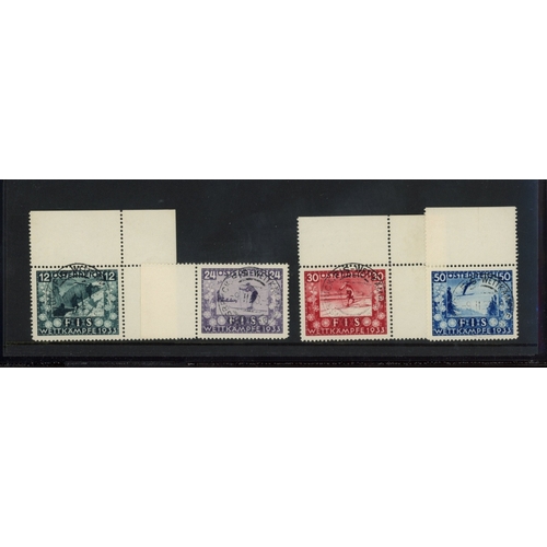 47 - 1933 International Ski Championship Fund set used. SG 699-702 Cat �600 (4)