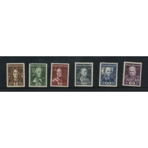 56 - 1935 Welfare Funds Austrian Heroes set lightly M/M. SG 782-787 Cat �110 (6)